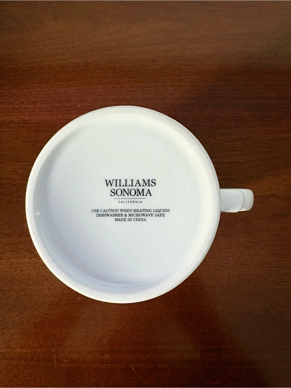 Williams Sonoma monogram “L” White Ceramic Mug with Gold Accents perfect!